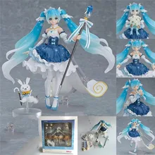 Anime The Tenth Anniversary Snow Princess Anime Figure Models Japanese Virtual Singer Dolls Shf Periphery Toys New