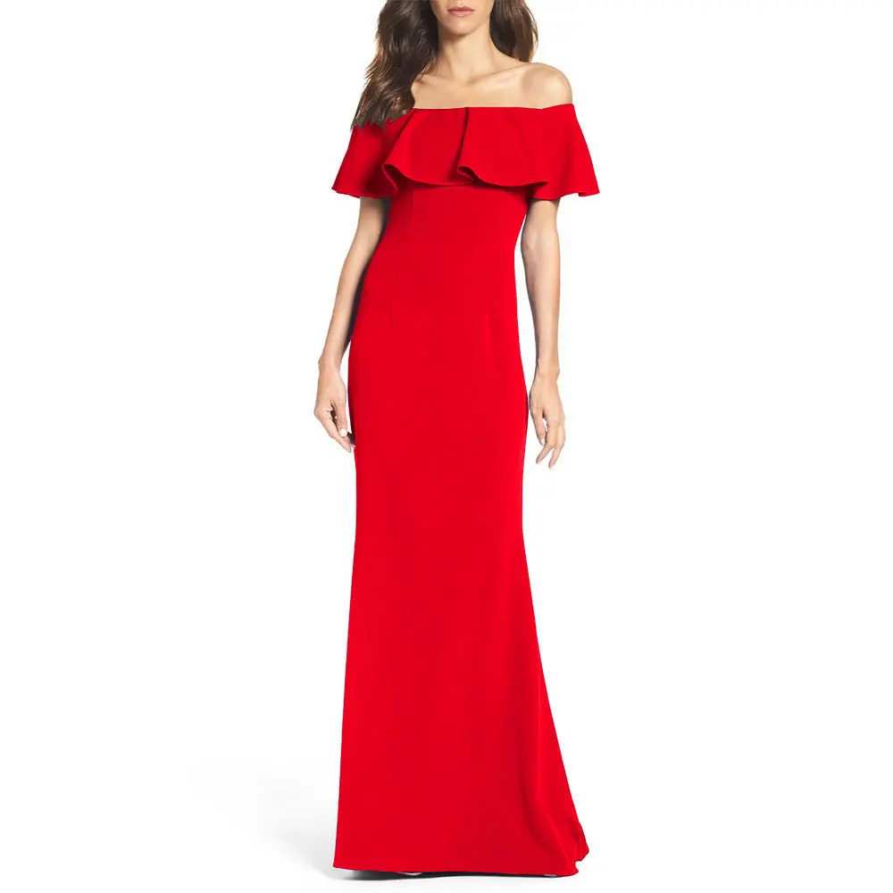 Вечерние платья Русалка Bateau длина до пола открытая спина Свадьба Гость