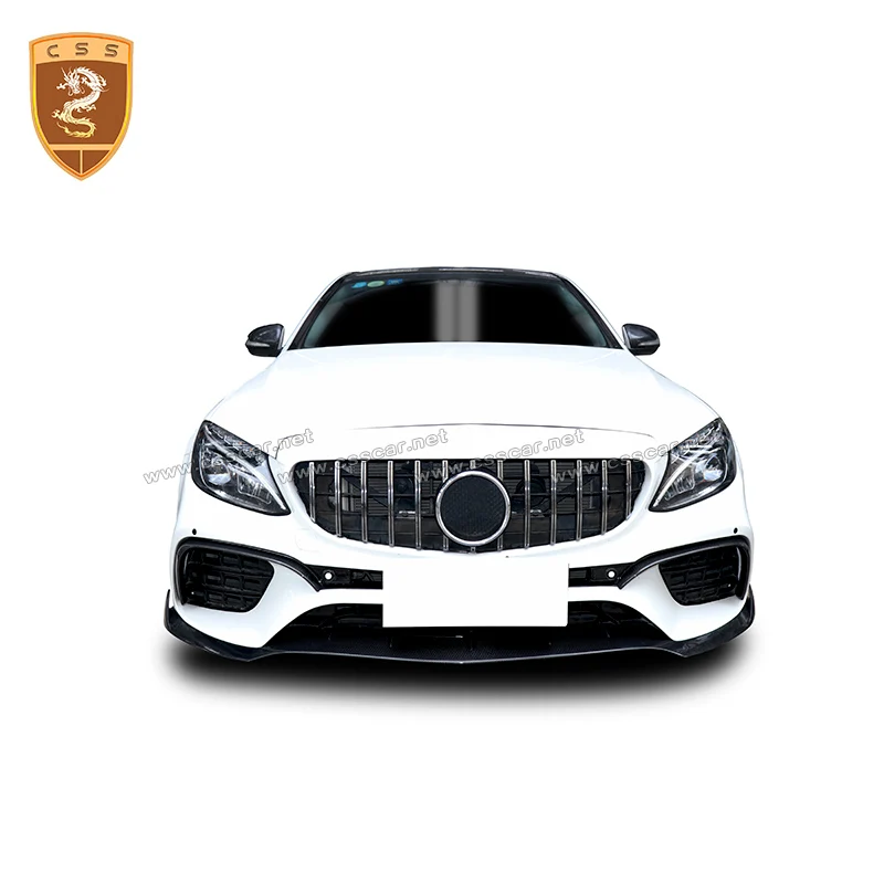 Настоящее углеродное волокно для Mercedes Benz C Class C65 передний бампер диффузор губ