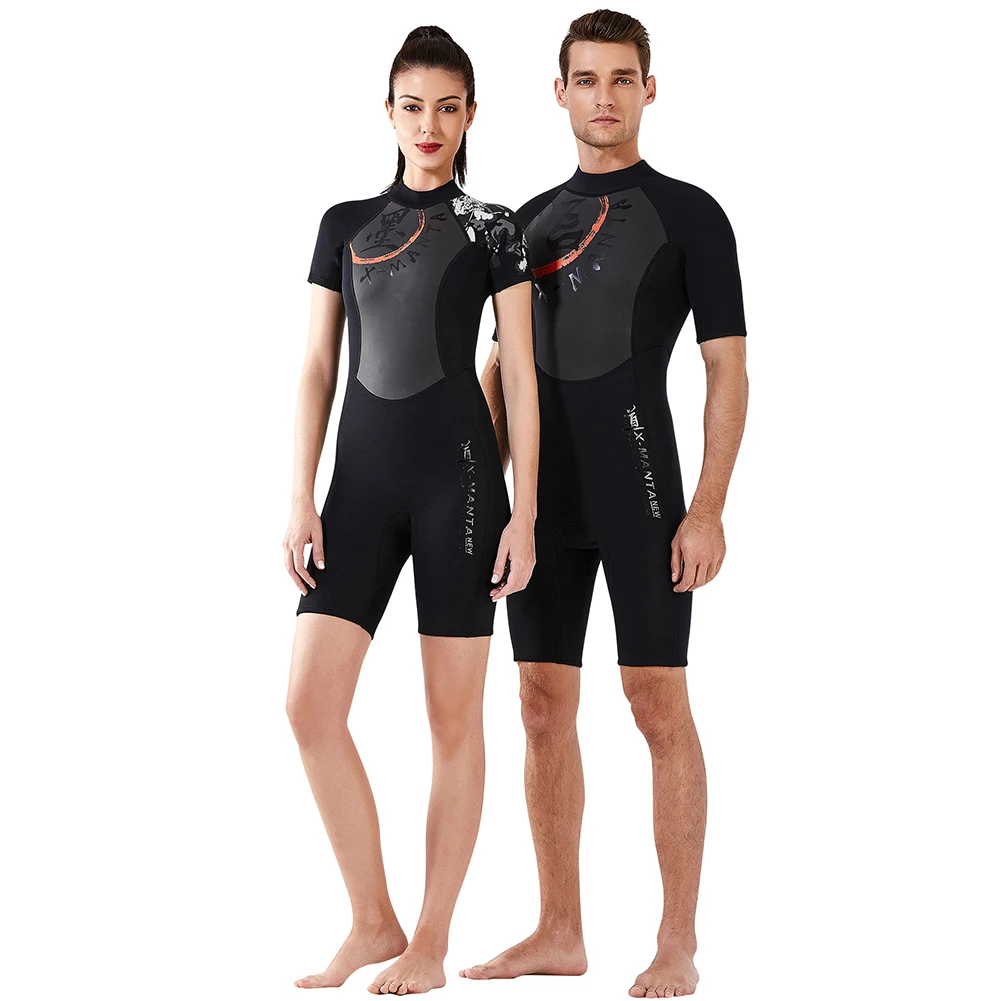 Погружение парус 3 мм Неопрен Короткий рукав гидрокостюм Для женщин мужчин