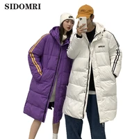 down jacket for couples popular trend cotton padded coats loose hooded bread dresses mid long wintier clothes ins