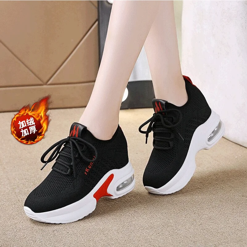 Женские кроссовки для увеличения роста женская спортивная обувь бега на