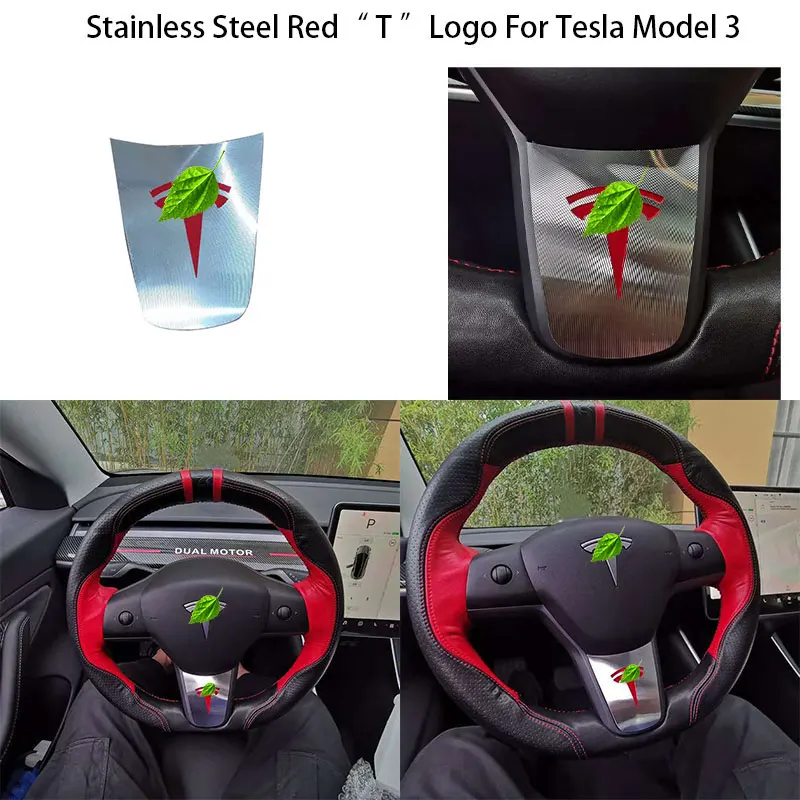 Накладка из нержавеющей стали для Tesla Model 3 Wheel|Наклейки салона авто| |