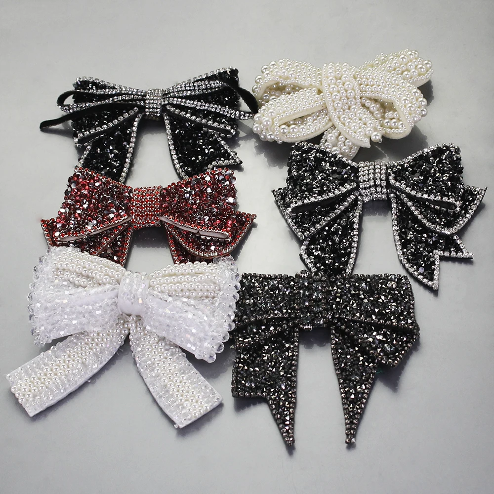 1 шт. нашивки сделай сам с кристаллами и бантом алмазная аппликация стразы мотивы