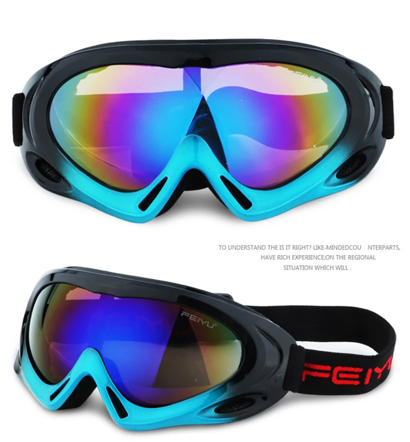 Новые лыжные очки для детей и взрослых с защитой от ультрафиолета анти туман