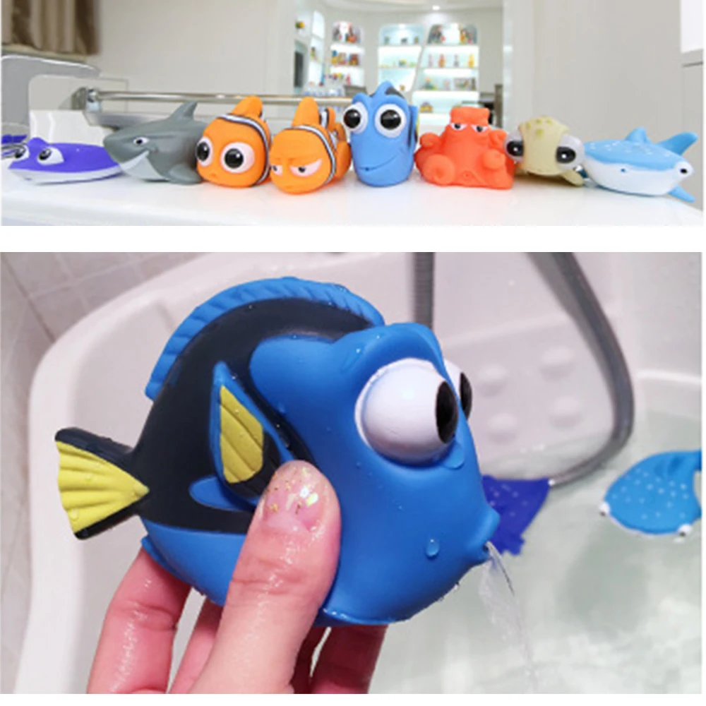 Фото Детский плавающий спрей Find Nemo Забавный мягкий резиновый для ванной комнаты