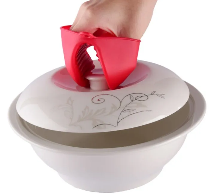 1 шт., силиконовые мини-перчатки для духовки, жаростойкие перчатки для приготовления пищи, для микроволновой печи, не скользят, зажимные рукавицы, прихватки для кухни, инструмент для выпечки