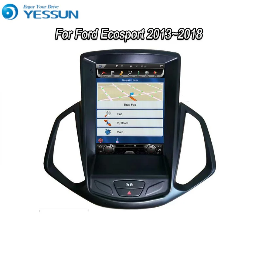 Автомобильный мультимедийный плеер Yessun Android большой экран GPS для Ford Ecosport 2013 ~ 2018 HD