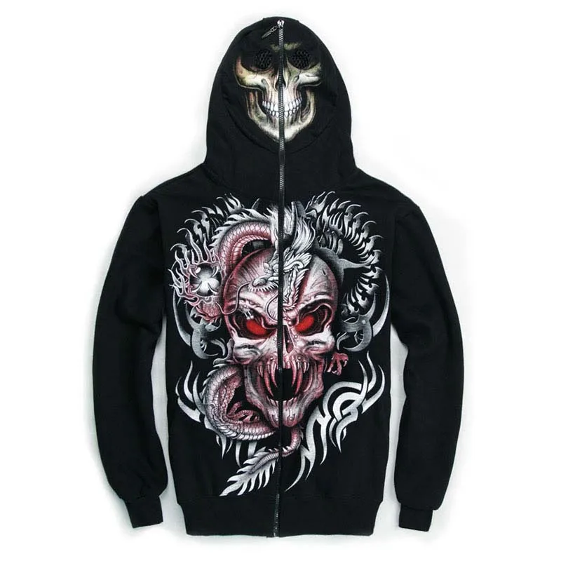 3D мужские толстовки с изображением черепа светящиеся хлопковые свитшоты 2020