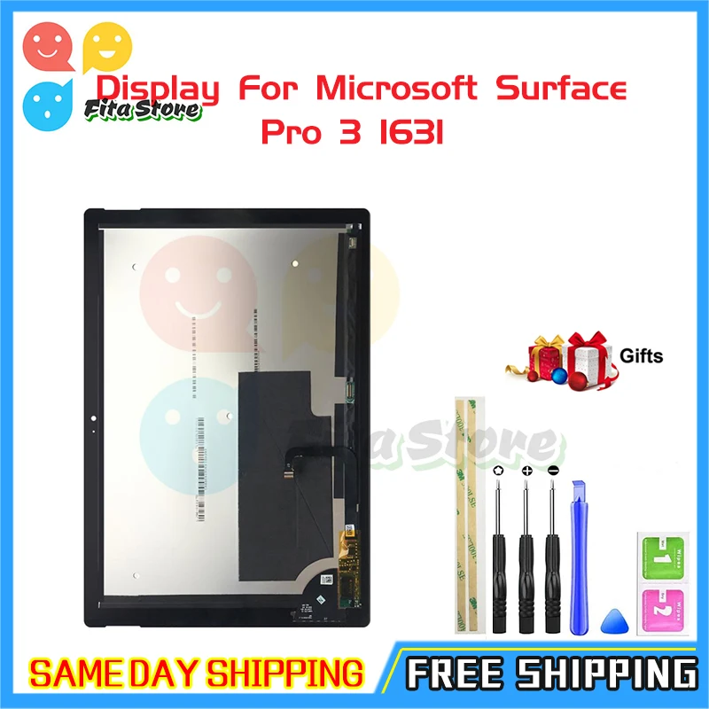 Оригинальный ЖК-дисплей для Microsoft Surface Pro 3 1631 сенсорный дигитайзер экран TOM12H20 v1.1