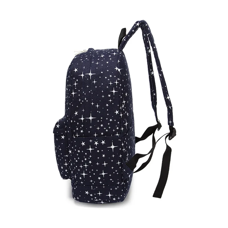 Комплект из трех предметов Студенческая сумка брезентовый Рюкзак для девочек