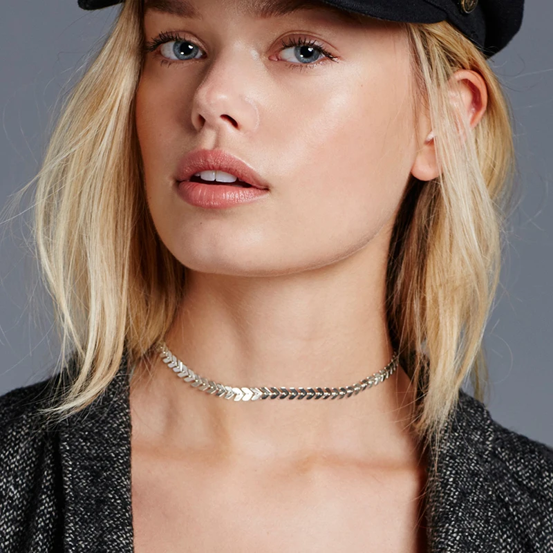 Европейская и американская мода геометрическое короткое ожерелье