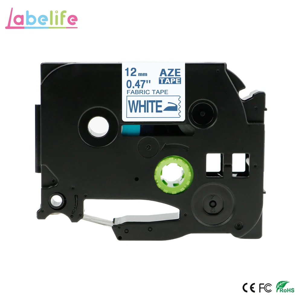 Blue on White Labelife 1 шт. TZe-FA3 12 мм темно-синий на белой ткани железная лента для Brother P-touch TZ-FA3 TZeFA3 TZFA3 FA3 для принтера этикеток - Цвет: Blue on White