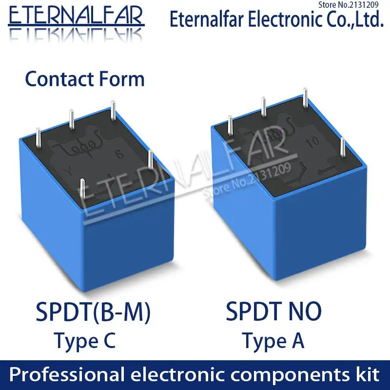 Реле времени Φ 5V 6V 9V 12V 24V 48V DC 10A 125V 250V AC SPDT NO Typc A 4PIN|Реле| |