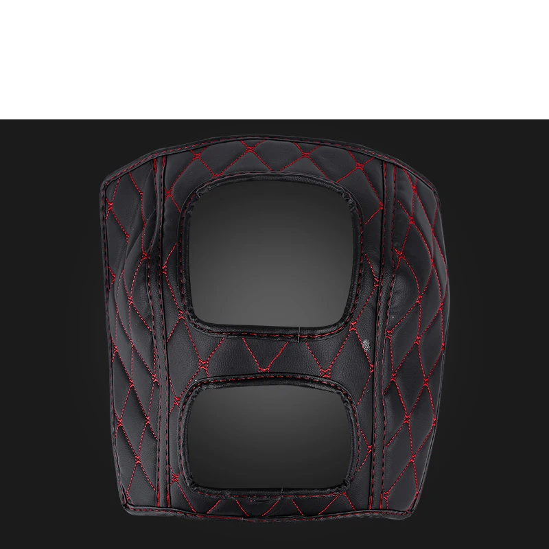 2018 black red 3 Lsrtw2017 автомобильный подлокотник заднего сиденья анти-кик коврик для Geely Boyue Atlas аксессуары для салона - Название цвета: 2018 black red 3