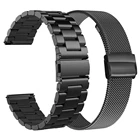 Наборы ремешков для Samsung Galaxy Watch 3 Band 20 мм 22 мм, твердый браслет из нержавеющей стали для Galaxy Watch 41 мм 45 мм, сетчатые ремешки-петли
