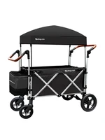 b life multi function quad stroller wagon with removable raised seats slidable canopy safe and secure baby carts shopping