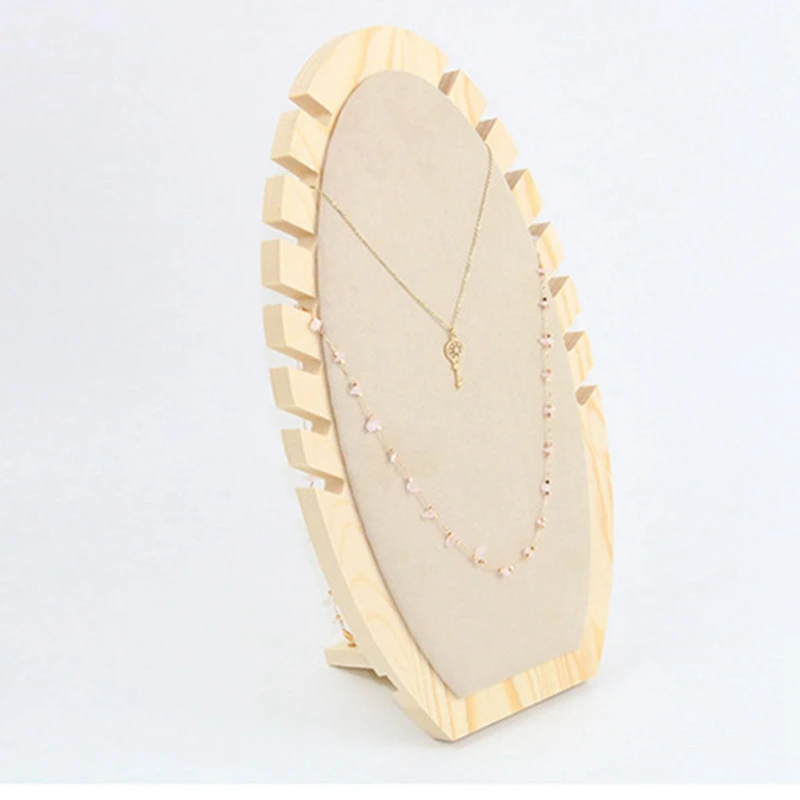 

Wooden Flame Shape Necklace Chain Jewelry Display Stand Wedding Party Gift & Bamboo Display Bangle Display Stand T-Bar