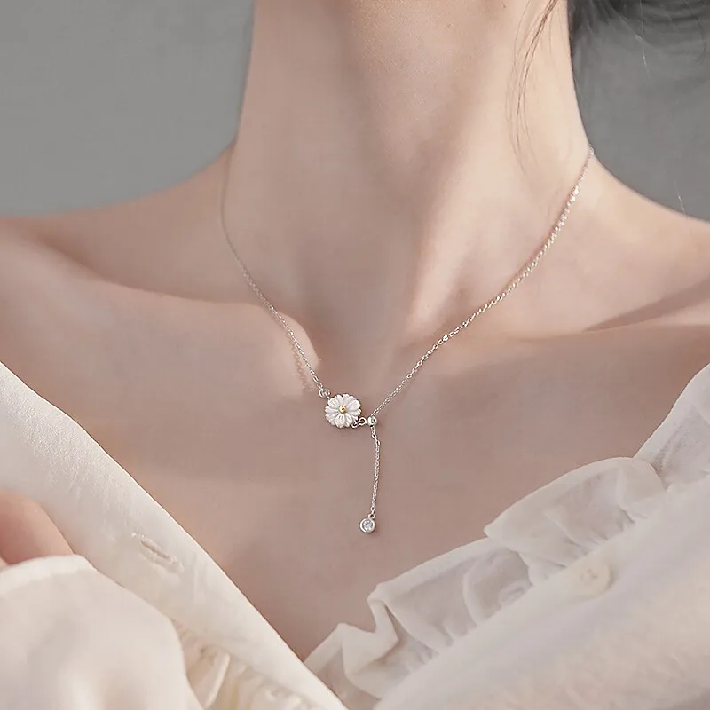 Цепочка с подвеской из серебра 925 пробы натуральной ракушкой | Украшения и