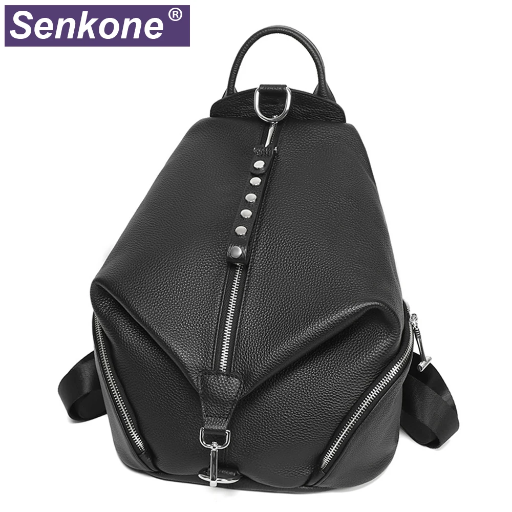 Новый дизайн женский рюкзак из натуральной кожи большая дорожная сумка