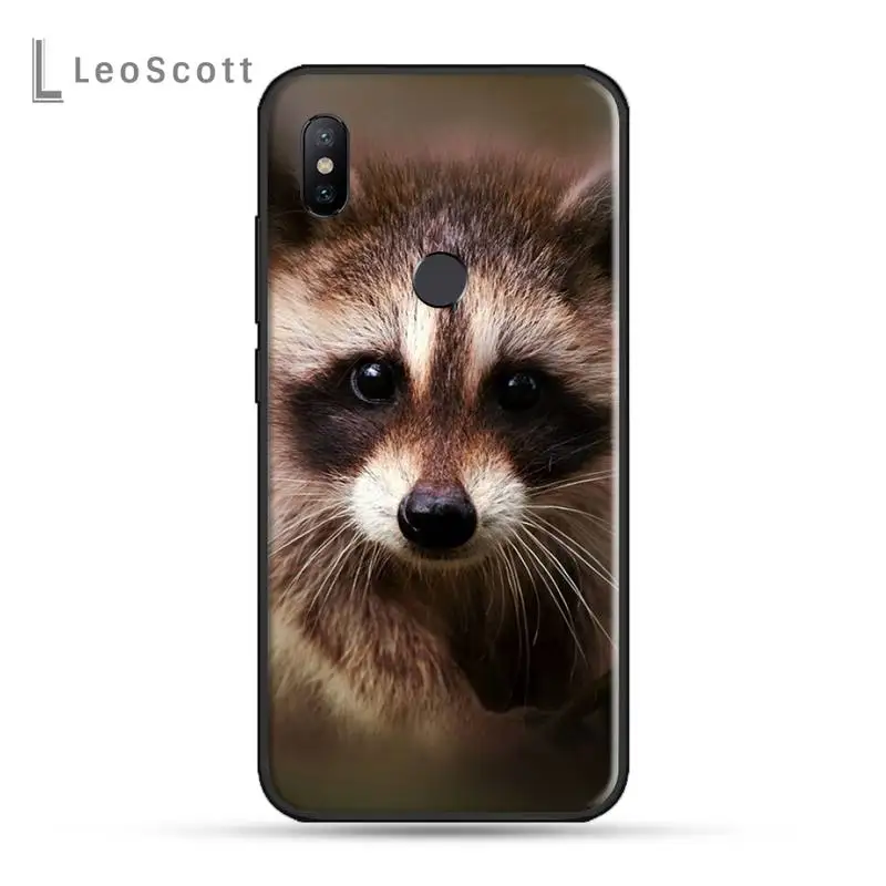 

Lovely animal Raccoon Phone Cases For Xiaomi Redmi note 7 8 9 t k30 max3 9 s 10 pro lite