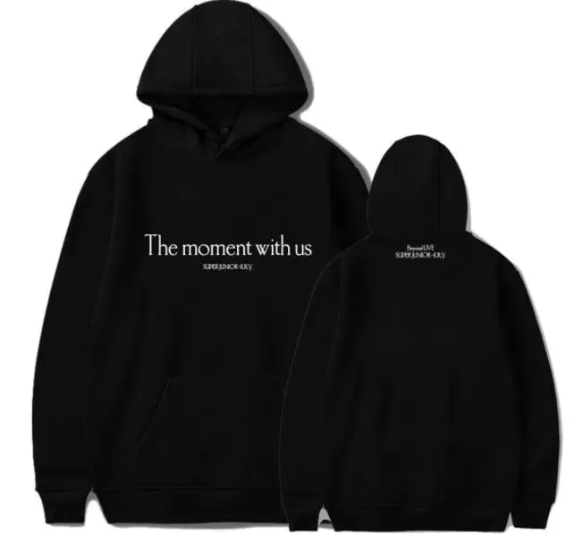 

Новинка, K-Pop Kpop Super Junior Beyond живи с нами, пуловер с одинаковым принтом, худи, модная флисовая толстовка унисекс