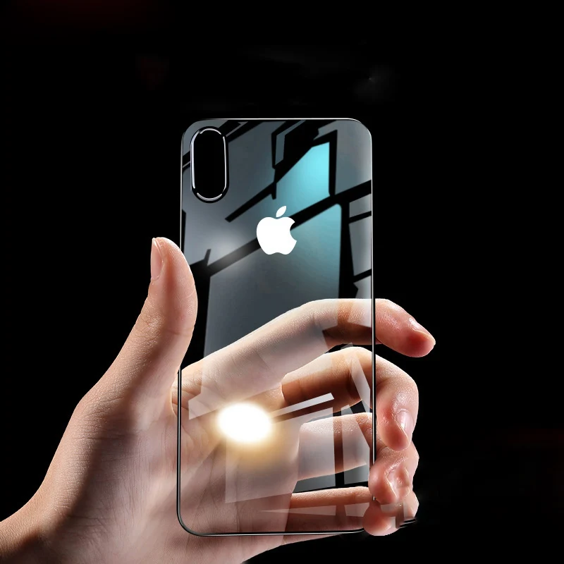 Роскошный чехол для iPhone X XS 8 7 6 s Plus Capinhas ультра тонкий мягкий силиконовый из ТПУ XR