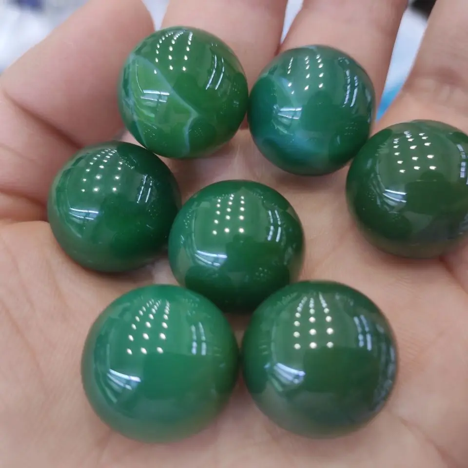 

5pcs1.8-2 см натуральный драгоценный камень зеленый агатовый шарик хрустальный шар Восстанавливающий кожу