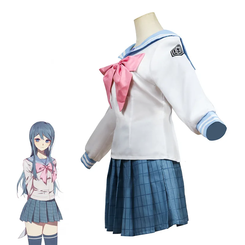 Аниме Dangan Ronpa Sayaka Maizono Danganronpa костюм для косплея взрослых женщин костюмы девочек