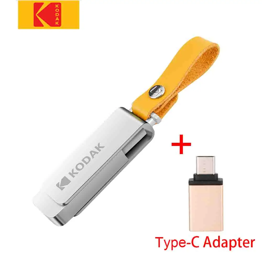usb flash type-c Kodak K133, USB флеш-накопитель, Usb 3,0, флеш-накопитель, 16 гб, 32 гб, 64 гб, 128 г, 256 г, металлическая портативная мини-флешка, флеш-карта - Цвет: usb flash type-c