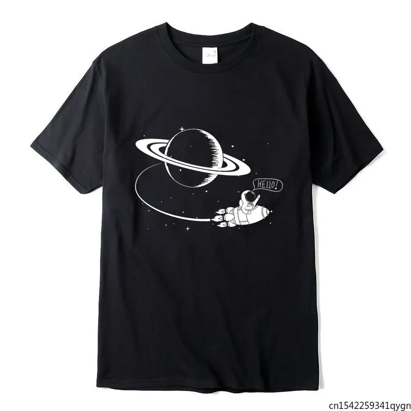 

Men's T-shirt High Quality Funny Space Flight T Shirt Loose Cool O-neck Loose T-shirt Male Tee Shirts