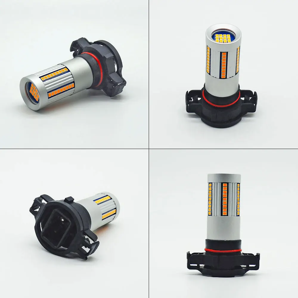 Светодиодные поворотники PSY24W 2 шт. лампы янтарного и желтого цвета Canbus бесплатно