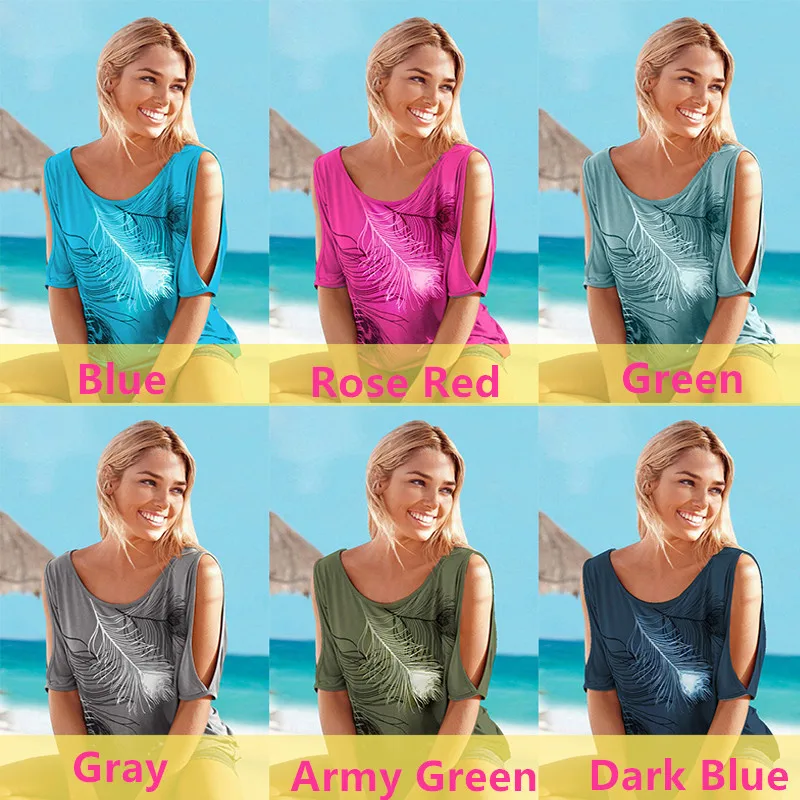 Лидер продаж 2019 Однотонная футболка средней длины с короткими рукавами и принтом