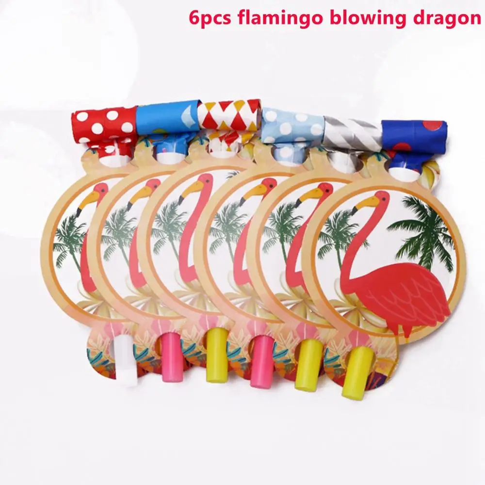 Blowing Dragon Taoup 68*48 см Розовый фламинго Photo Booth рамки День рождения Декор поставки летняя Гавайская участник Luau тропический Фотокабины реквизит - Цвет: Blowing Dragon
