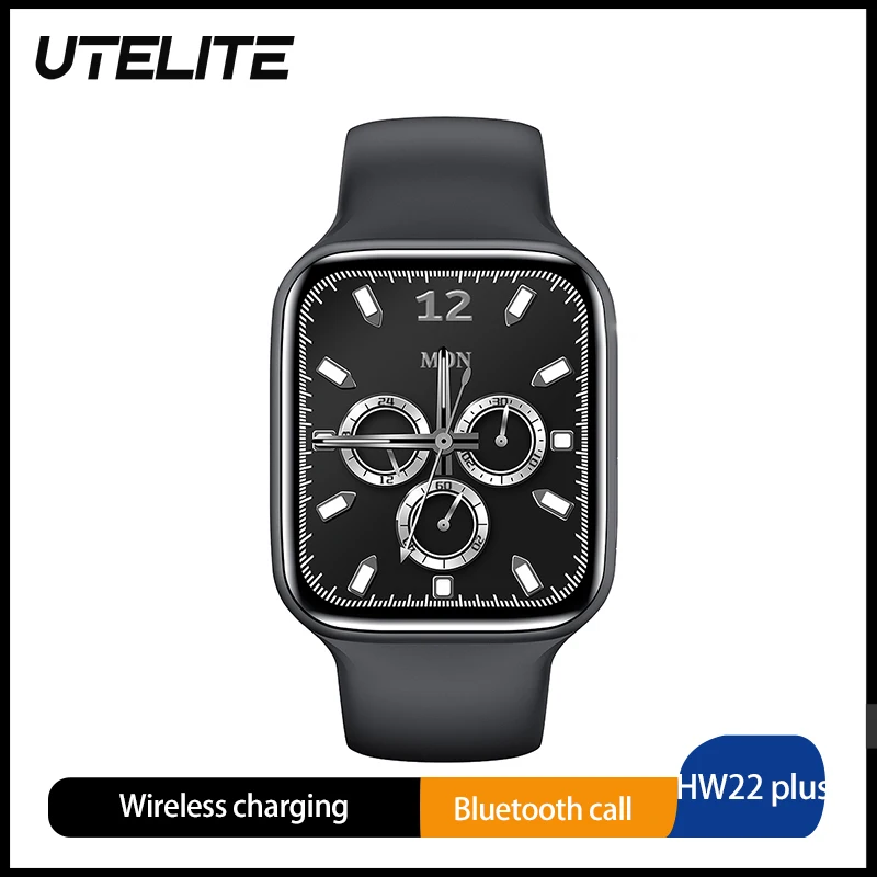 

UTELITE IWO HW22 Plus женские и мужские умные часы 1,75 дюйма с полным экраном BT Call IP67 водонепроницаемые спортивные часы PK HW22 HW16 IWO 13