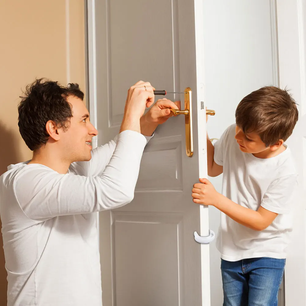 

12 PCS Door Pinch Guard Self-adhesive U-shape Door Stop Baby Finger Protector