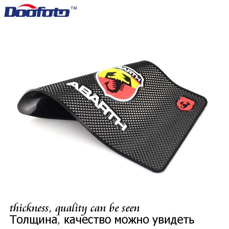 Doofoto Car Styling Anti Slip Mat Dashboard Pad For Abarth 500 595 Fiat Accessories Interior Non Universal | Автомобили и