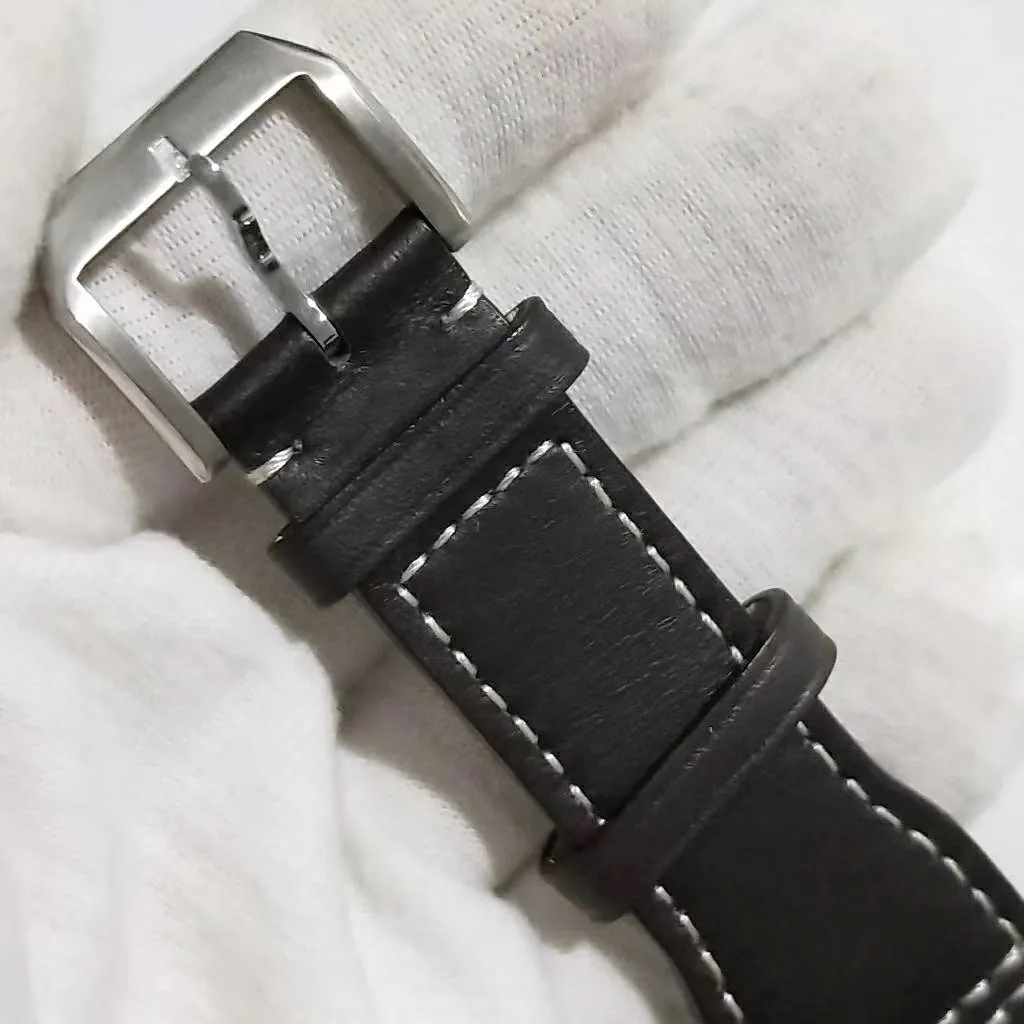 

Classic New Men Automatic Mechanical Pilot's Chronograph Daydate Le Petit Prince Sapphire Double Brown Leather Blue Watch