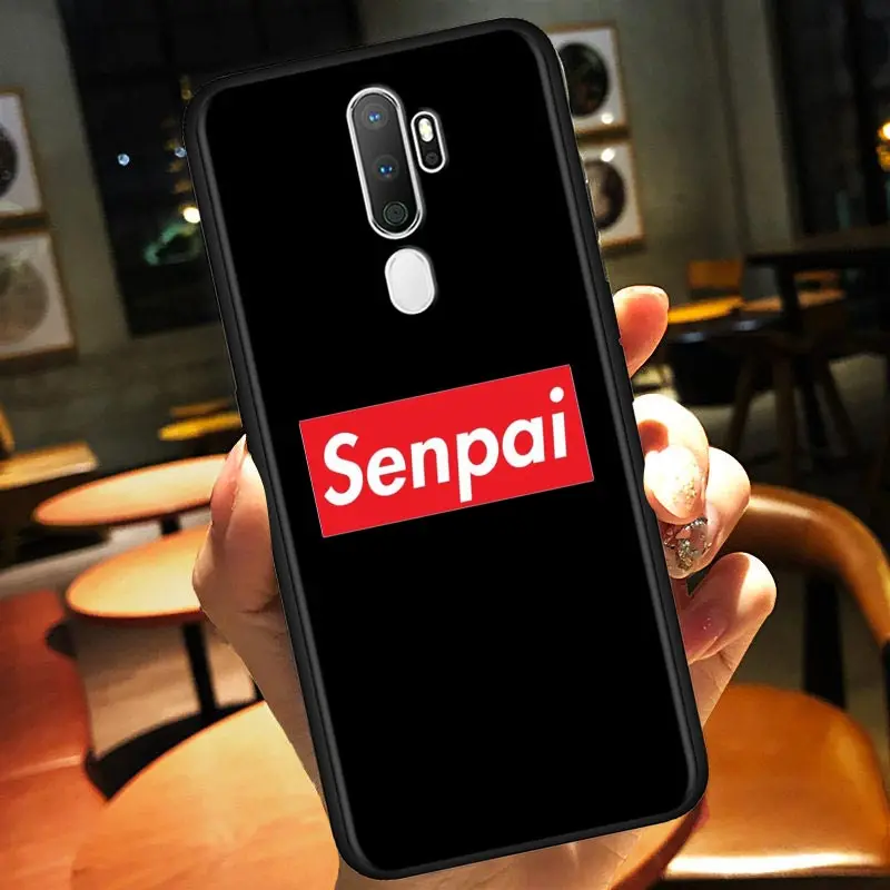 Мягкий чехол Sugoi Senpai Anime Waifu для Oppo A5 A9 2020 Reno3 F11 Pro Find X2 Lite ACE2 A31 F15 A52 A72 A92 A92s|Бамперы| |