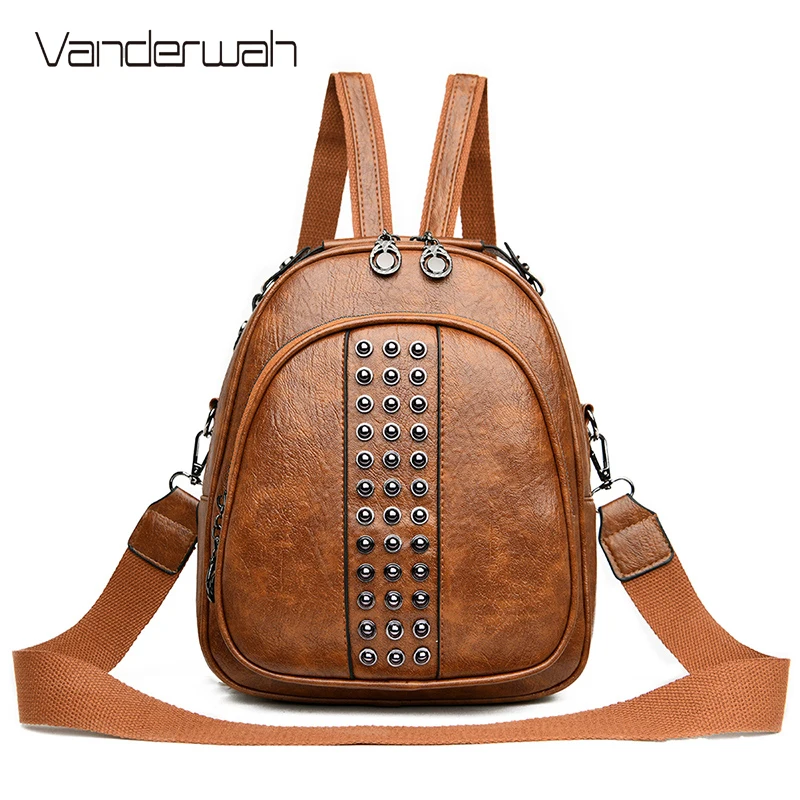 Дизайнерский маленький рюкзак кошелек для женщин 2020 из искусственной кожи с