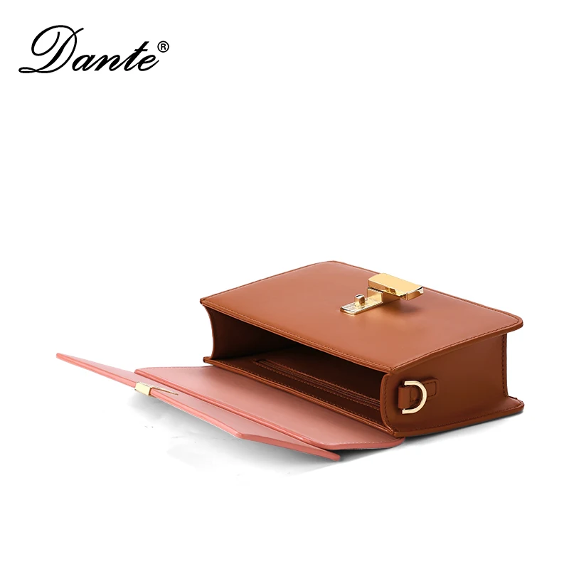 Женские сумки через плечо Dante красивые на одно из искусственной кожи со вставками