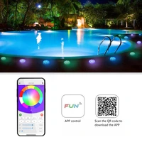13led pool lights waterproof bluetooth controlled diving lights usb charging for swimming pools fish tanks aquariums fountains