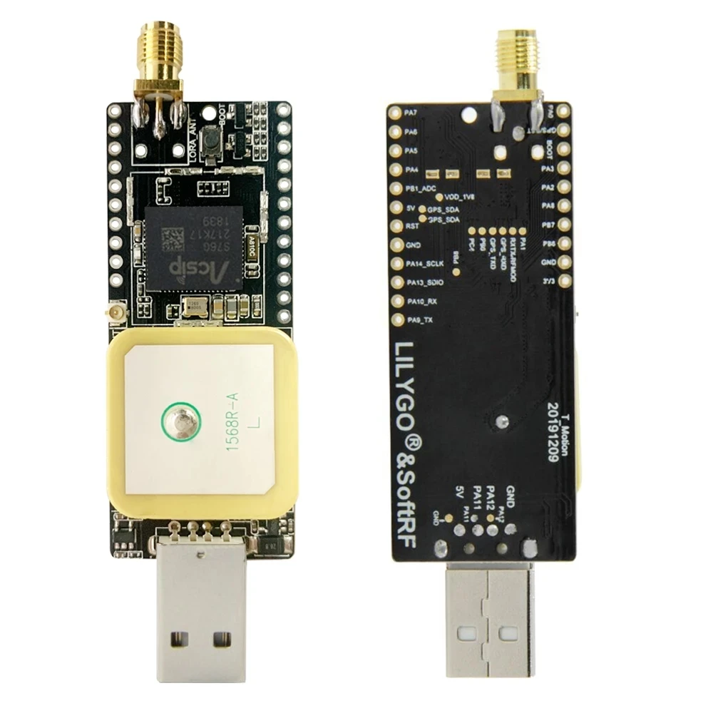 LILYGO®И SoftRF TTGO T движения S76G чип Lora LORA 868/915/923 МГц антенна GPS USB разъем макетная