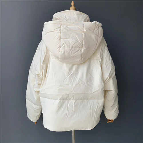 Cream MAOMAOFUR женский пуховик на утином пуху, зима, Модная стильная Толстая парка с воротником из натурального меха, теплая верхняя одежда на белом утином пуху - Цвет: Cream