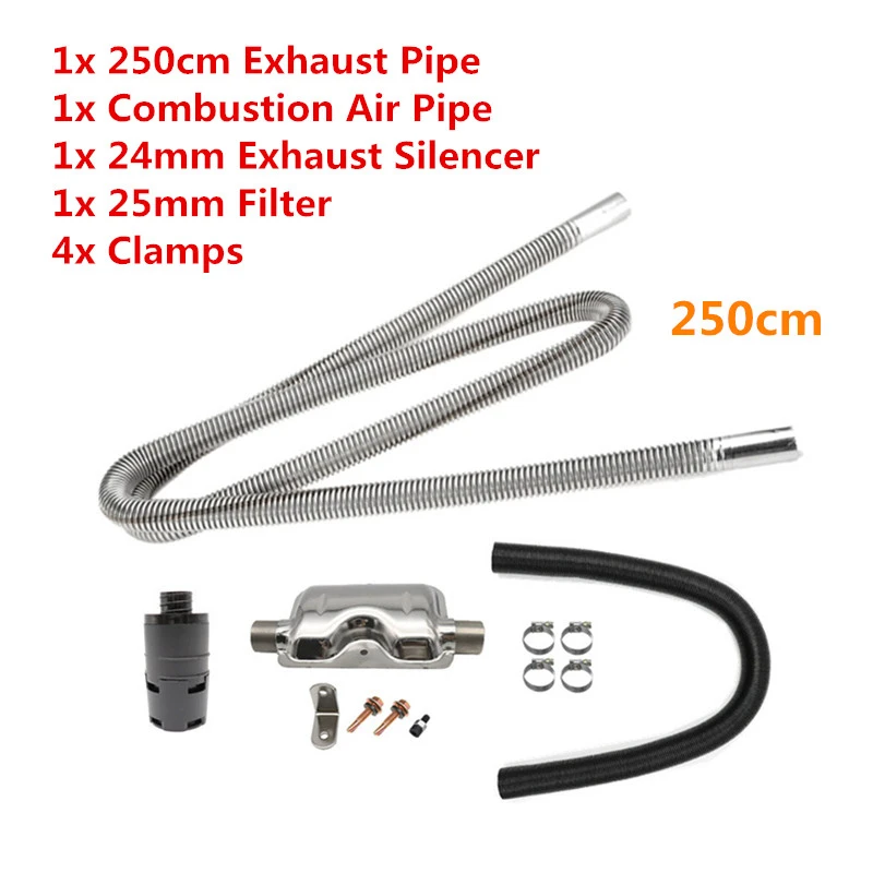 250 см автомобильный дизельный парковочный обогреватель для Webasto Eberspacher 24 мм