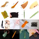 Природного нефрита гуаша скребок доска массажер для ухода за кожей лица гуа-Ша массаж инструменты гуашь скребок массажер для лица Уход за кожей Инструменты