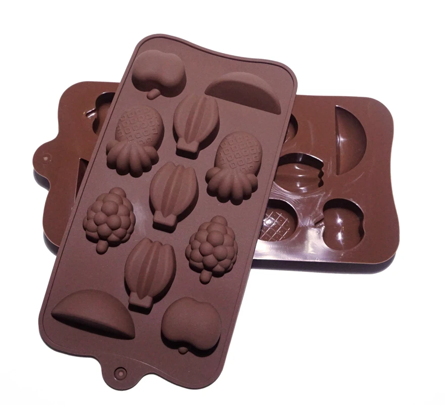 11 ячеек коричневые силиконовые формы для торта инструменты выпечки на тему