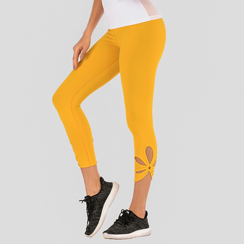 Женские спортивные Капри Oyoo красные капри с высокой талией для йоги вырезом на