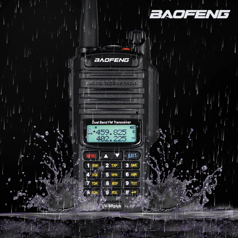 Портативная рация Baofeng UV-9R Plus мощная Водонепроницаемая портативная
