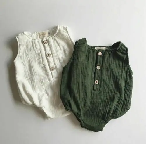 На возраст от 0 до 24 месяцев Сезон лето однотонные комбинезоны новорожденный